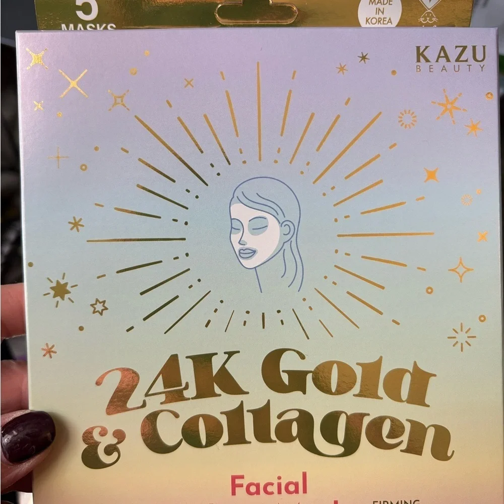 Avocado & Collagen Under Eye Sheet Mask - Green, Yellow, Pink, White